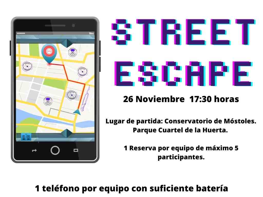 Texto Alternativo: Abiertas las inscripciones para la jornada final de escape room en las calles de Móstoles del próximo sábado 26