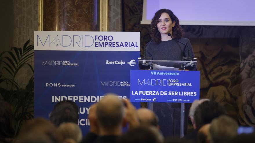 Texto Alternativo: Díaz Ayuso asegura que es el “momento” de Madrid pese a “decisiones políticas terribles” del Gobierno central contra el empleo y la inversión