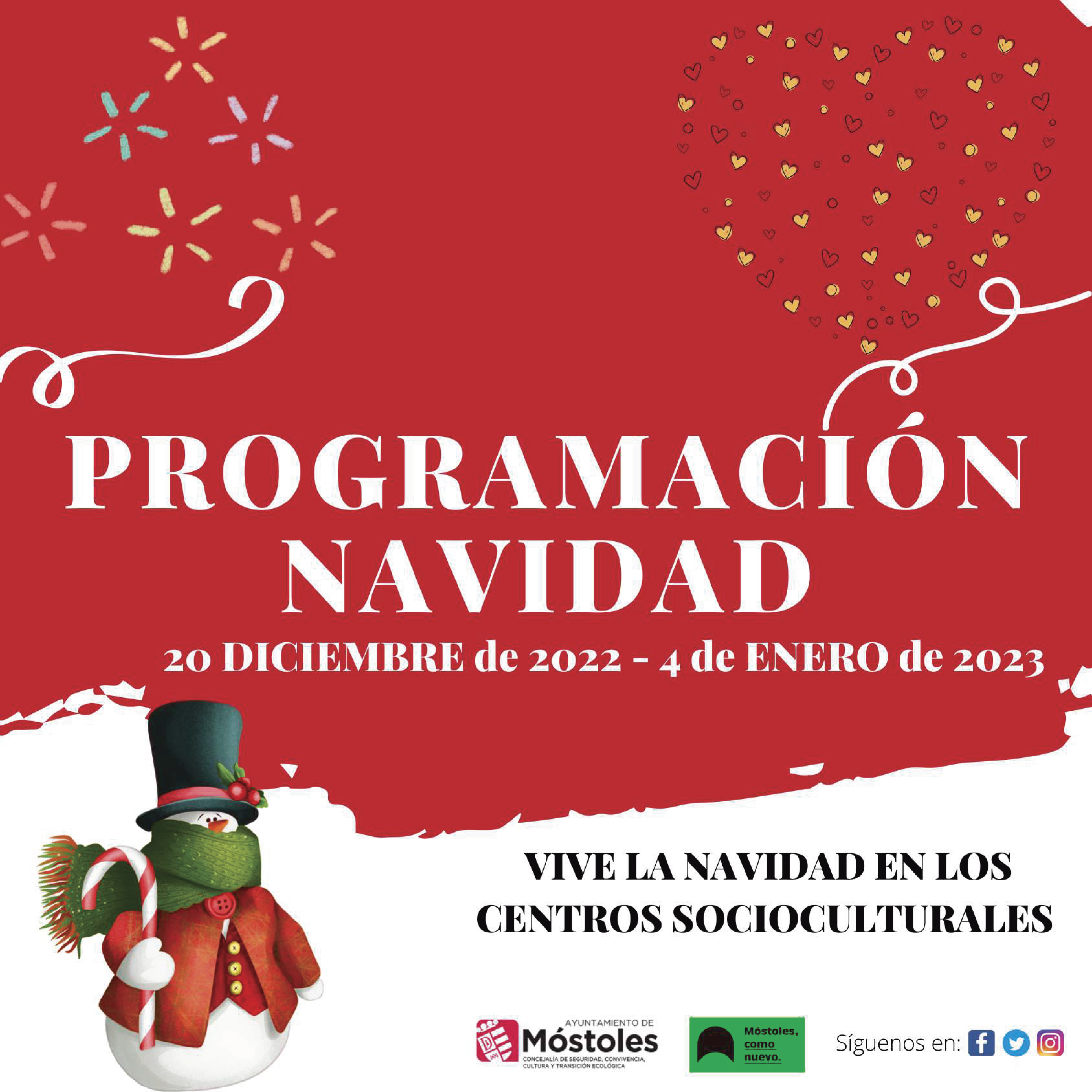 Texto Alternativo: Los centros socioculturales de Móstoles albergarán una programación especial para celebrar esta Navidad
