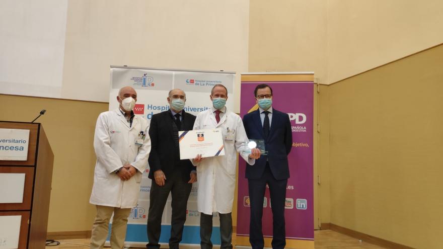 Texto Alternativo: El Servicio de Digestivo del Hospital de La Princesa, acreditado como Excelente por la Sociedad Española de Patología Digestiva