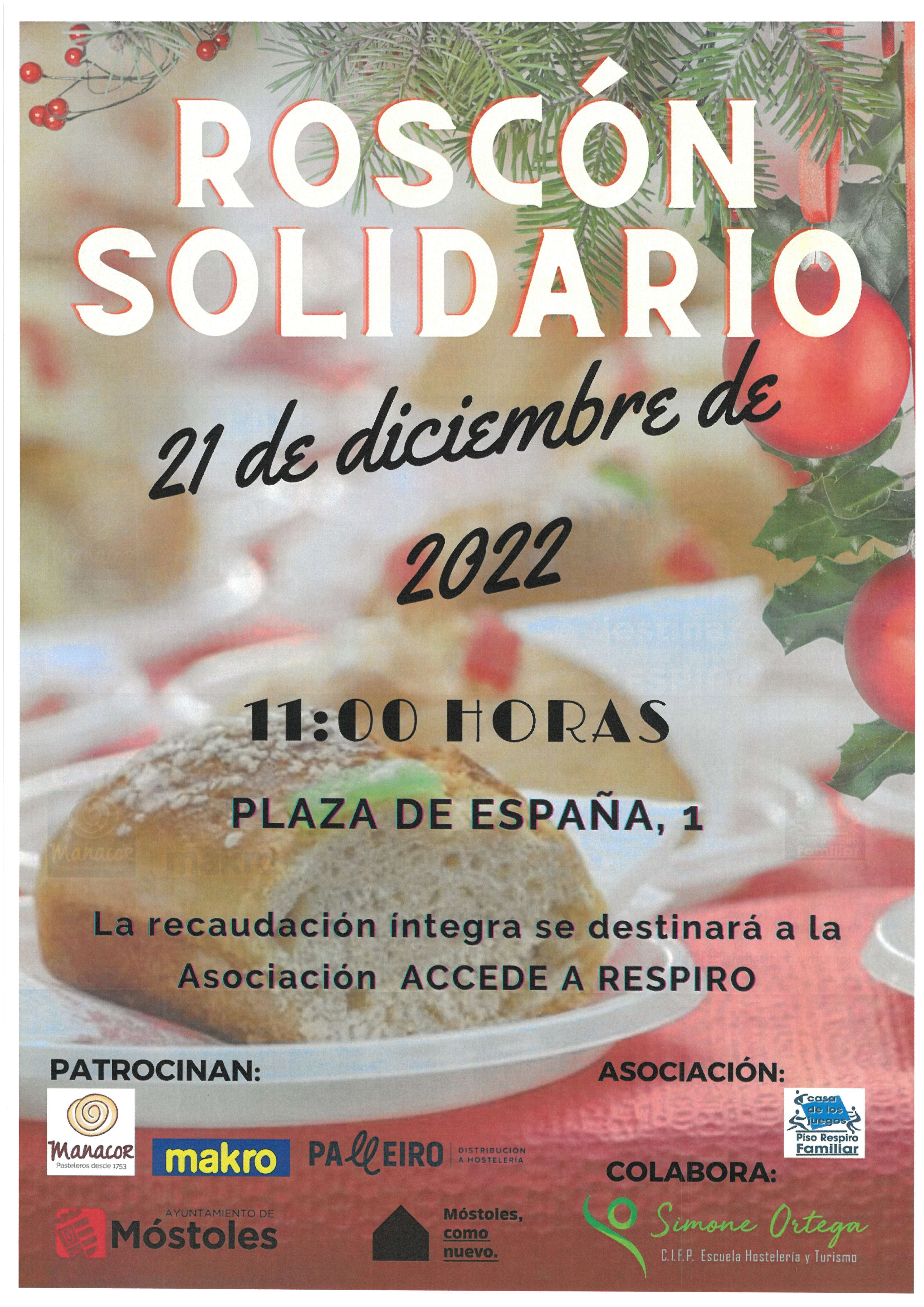 Texto Alternativo: Degustación del roscón solidario de Navidad