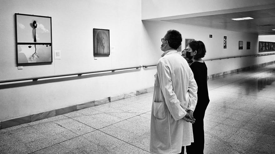 Texto Alternativo: El Hospital Universitario del Henares acoge la exposición '12 Cucharas', un recorrido visual por las emociones de una paciente con lupus