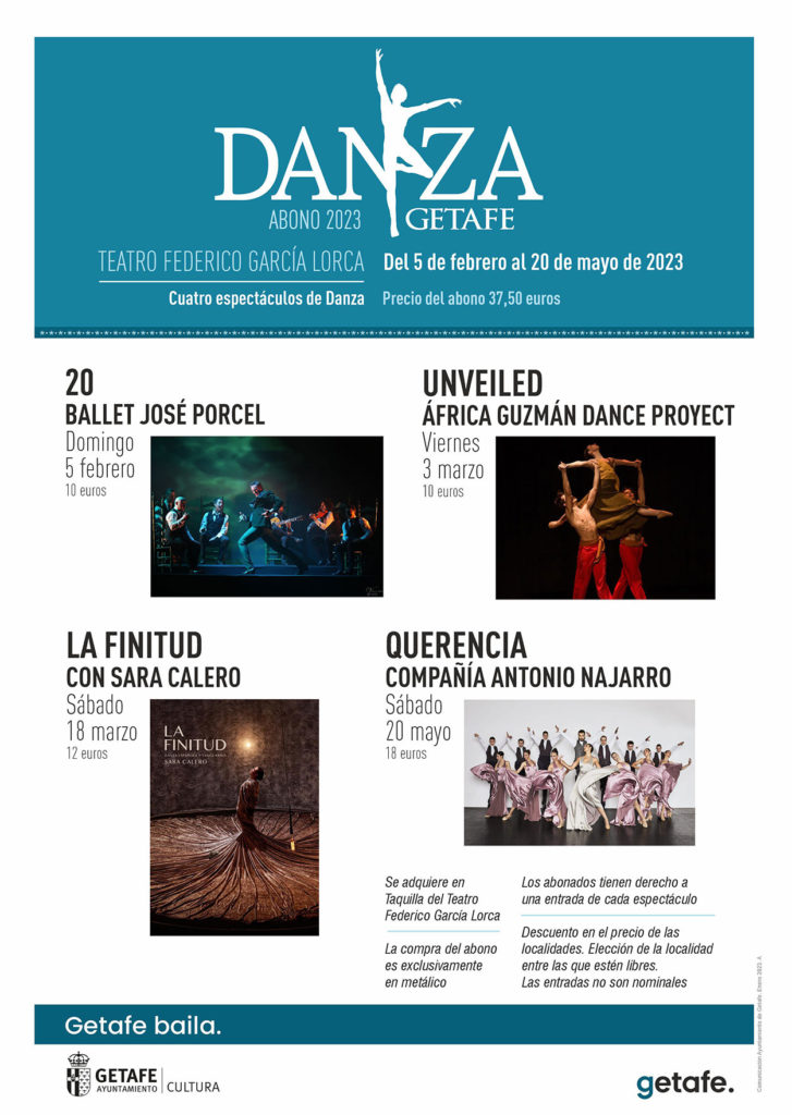 Texto Alternativo: El Abono de Danza 2023 de Getafe se podrá adquirir desde el próximo jueves 19 de enero