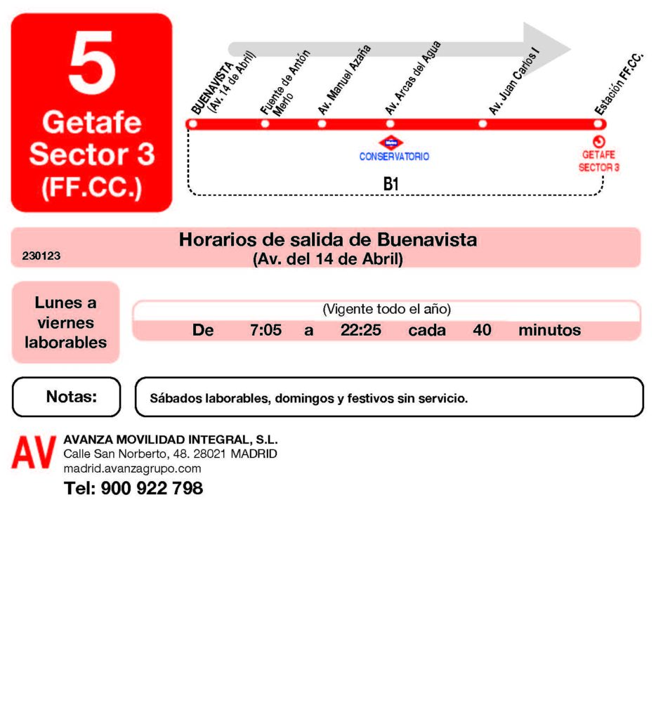 Texto Alternativo: Getafe consigue la ampliación de las líneas de autobuses L5 a Buenavista y Pi2 a Los Gavilanes