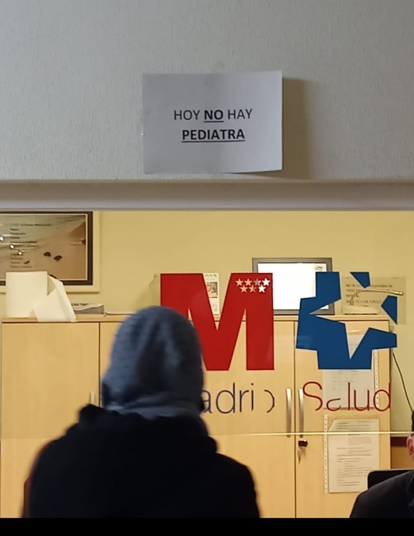 Texto Alternativo: Los pediatras de Navalcarnero no pueden hacer huelga: de los cinco, uno está de baja y cuatro, en excedencia