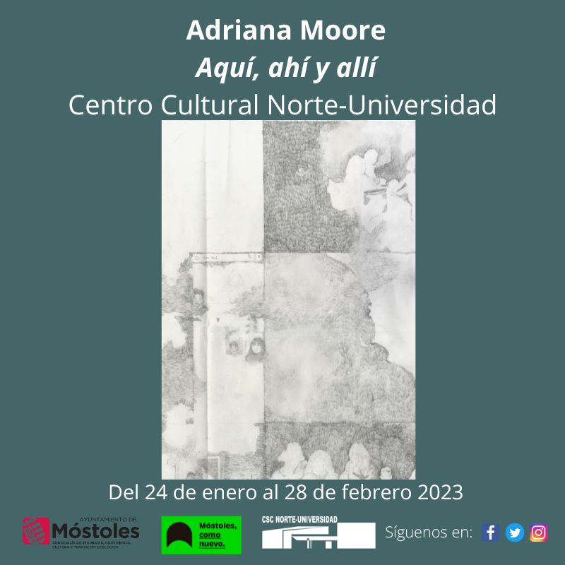 Texto Alternativo: El Centro Sociocultural Norte-Universidad acoge la exposición Aquí, ahí y allí de Adriana Moore