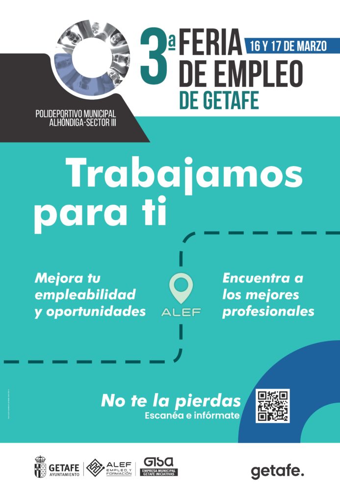 Texto Alternativo: Getafe celebrará una Feria de Empleo y Emprendimiento el 16 y 17 de marzo