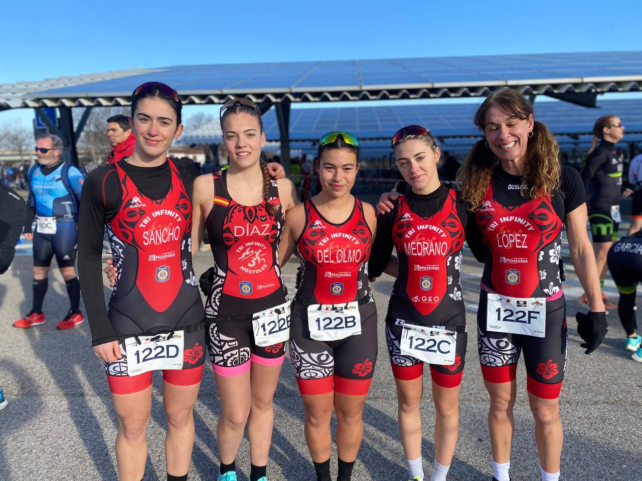 Texto Alternativo: Tri Infinity de Móstoles participó en el Campeonato de Madrid Duatlón contrarreloj por equipos