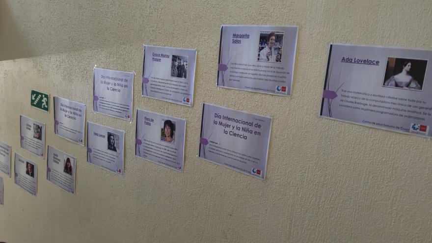 Texto Alternativo: El Centro de Salud Estrecho de Corea acoge una exposición sobre la contribución de las mujeres científicas