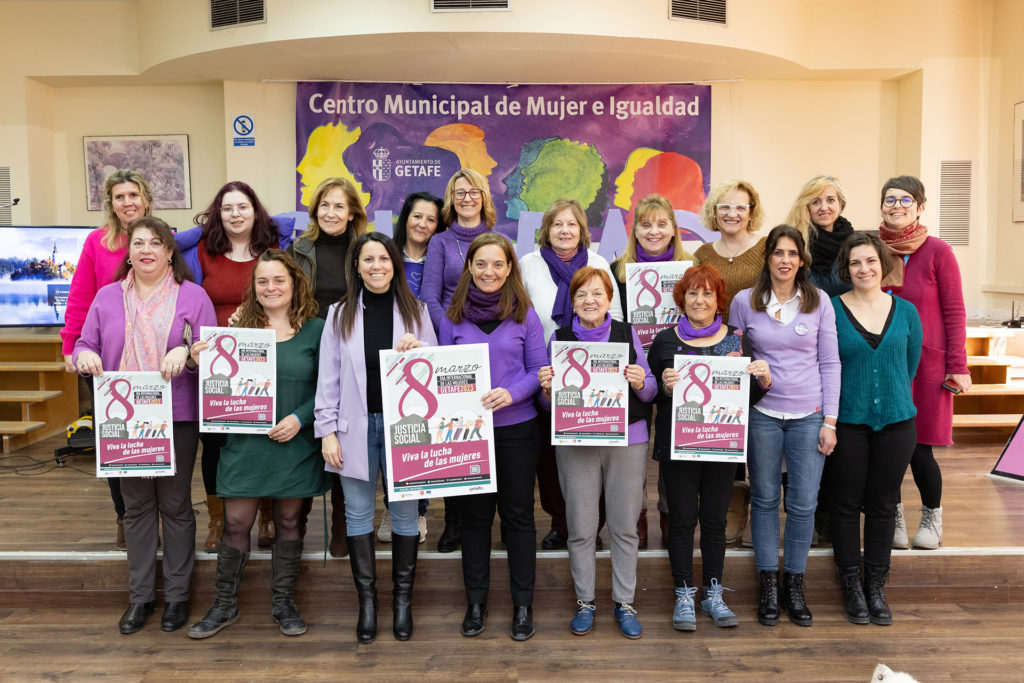 Texto Alternativo: Getafe reinvindica la lucha de las mujeres por el 8 de marzo