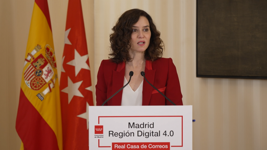Texto Alternativo: Díaz Ayuso anuncia un proyecto para crear en torno al anillo metropolitano de la Comunidad cuatro regiones digitales altamente especializadas en tecnología
