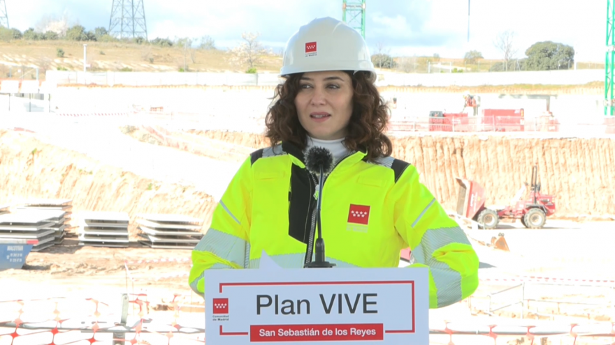 Texto Alternativo: Díaz Ayuso anuncia que las 568 viviendas en alquiler más asequible del Plan VIVE en San Sebastián de los Reyes estarán listas el primer semestre de 2024