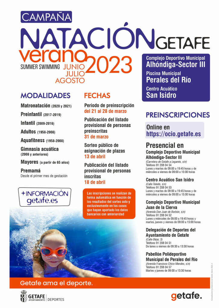 Texto Alternativo: El Centro Acuático San Isidro acoge sus primeros cursos con la Campaña de Natación de Verano 2023