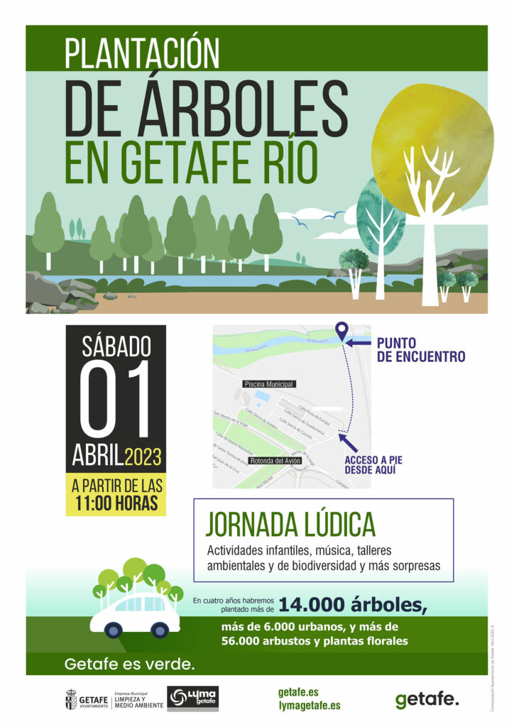 Texto Alternativo: Getafe Río se presenta con una plantación colectiva el 1 de abril