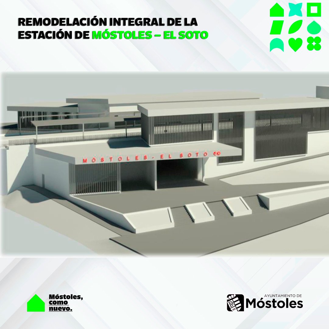 Texto Alternativo: La Alcaldesa de Móstoles celebra que el Gobierno de España haya iniciado ya la licitación de la remodelación integral de la estación Móstoles- El Soto