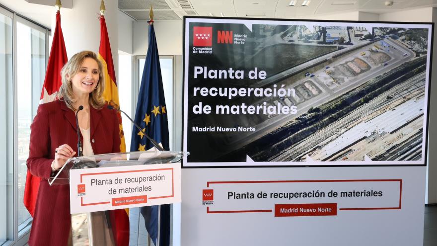 Texto Alternativo: La Comunidad reutilizará 800.000 toneladas de residuos de Madrid Nuevo Norte con la nueva planta de tratamiento de materiales