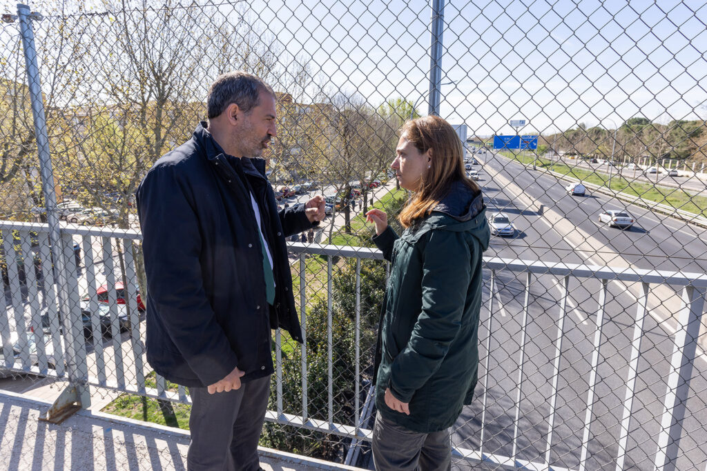 Texto Alternativo: En abril comienza la instalación de la pantalla acústica de seis metros de altura en La Alhóndiga