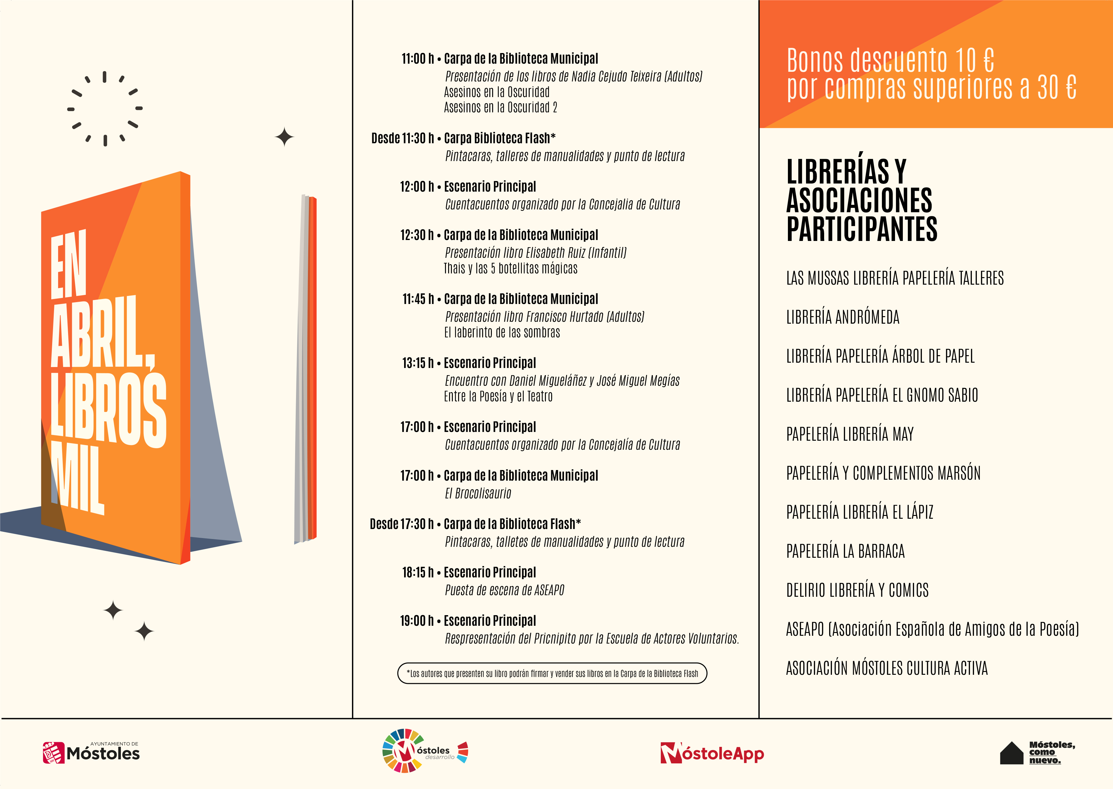 Texto Alternativo: Móstoles celebra este sábado su primera Jornada del Libro En abril, libros mil