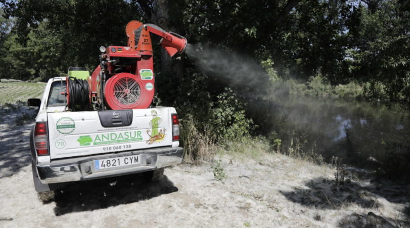Texto Alternativo: Getafe adelanta la campaña de control de mosquitos en el río Manzanares