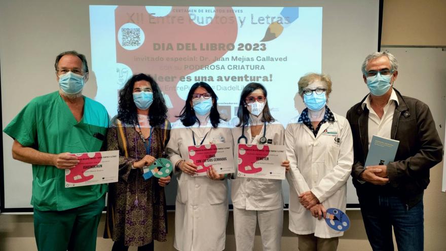 Texto Alternativo: El Hospital Severo Ochoa celebra el Día del Libro con un certamen de relatos breves inspirado en ‘La Vie’ y ‘Guernica’ de Picasso