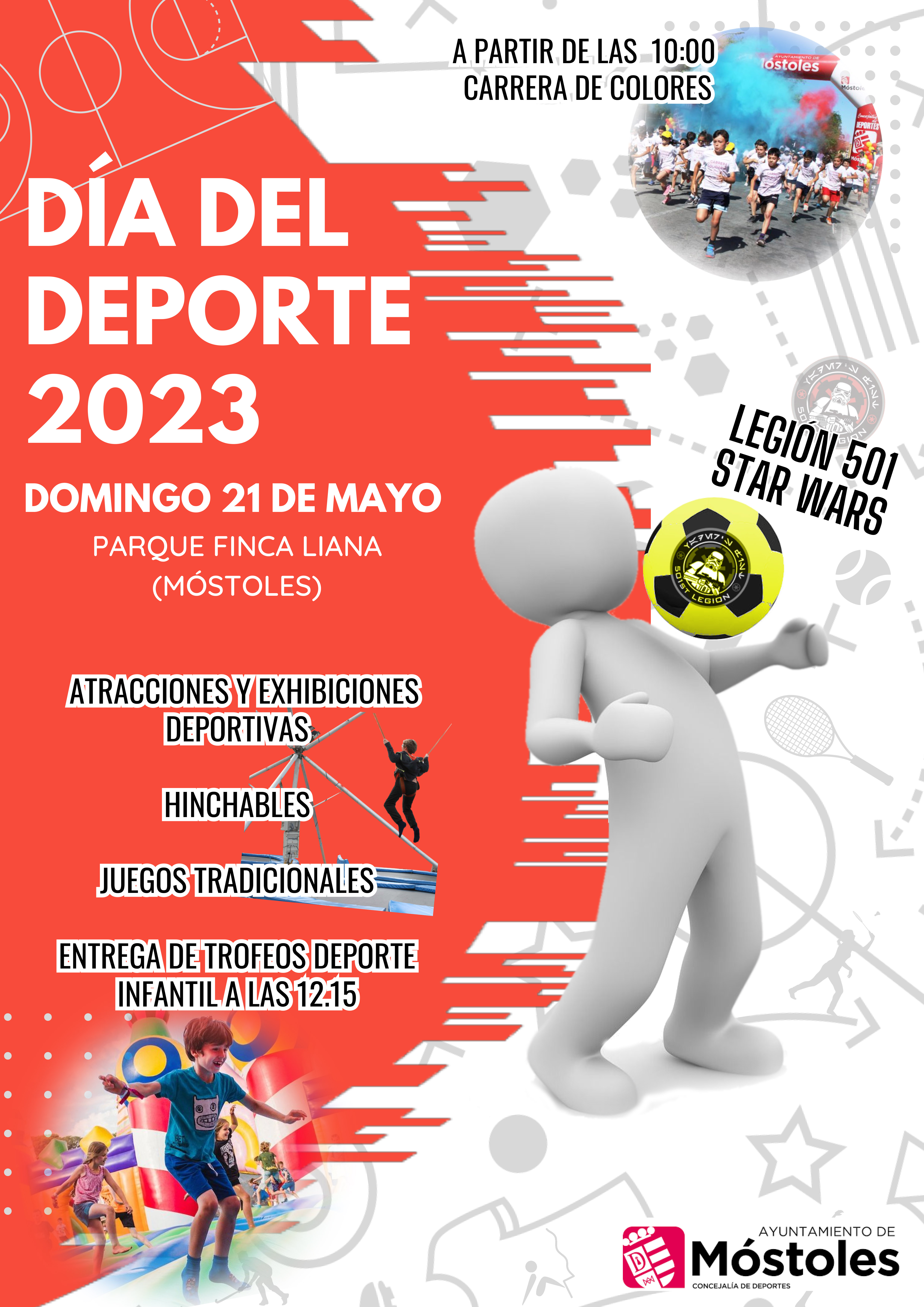 Texto Alternativo: Móstoles celebra el 21 de mayo la novena edición del Día del Deporte