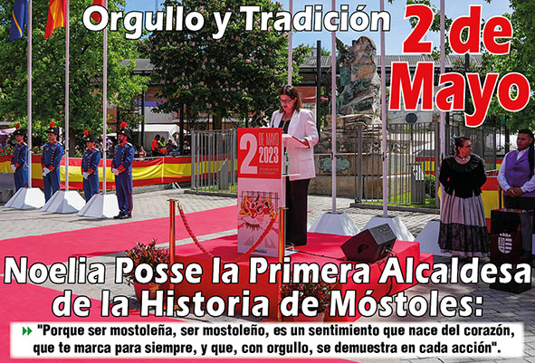 Texto Alternativo: Orgullo y Tradición en el 2 de Mayo con Noelia Posse la Primera Alcaldesa de la Historia de Móstoles