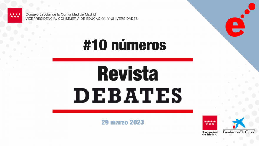 Texto Alternativo: El Consejo Escolar de la Comunidad de Madrid celebra los 10 números de la revista “Debates”