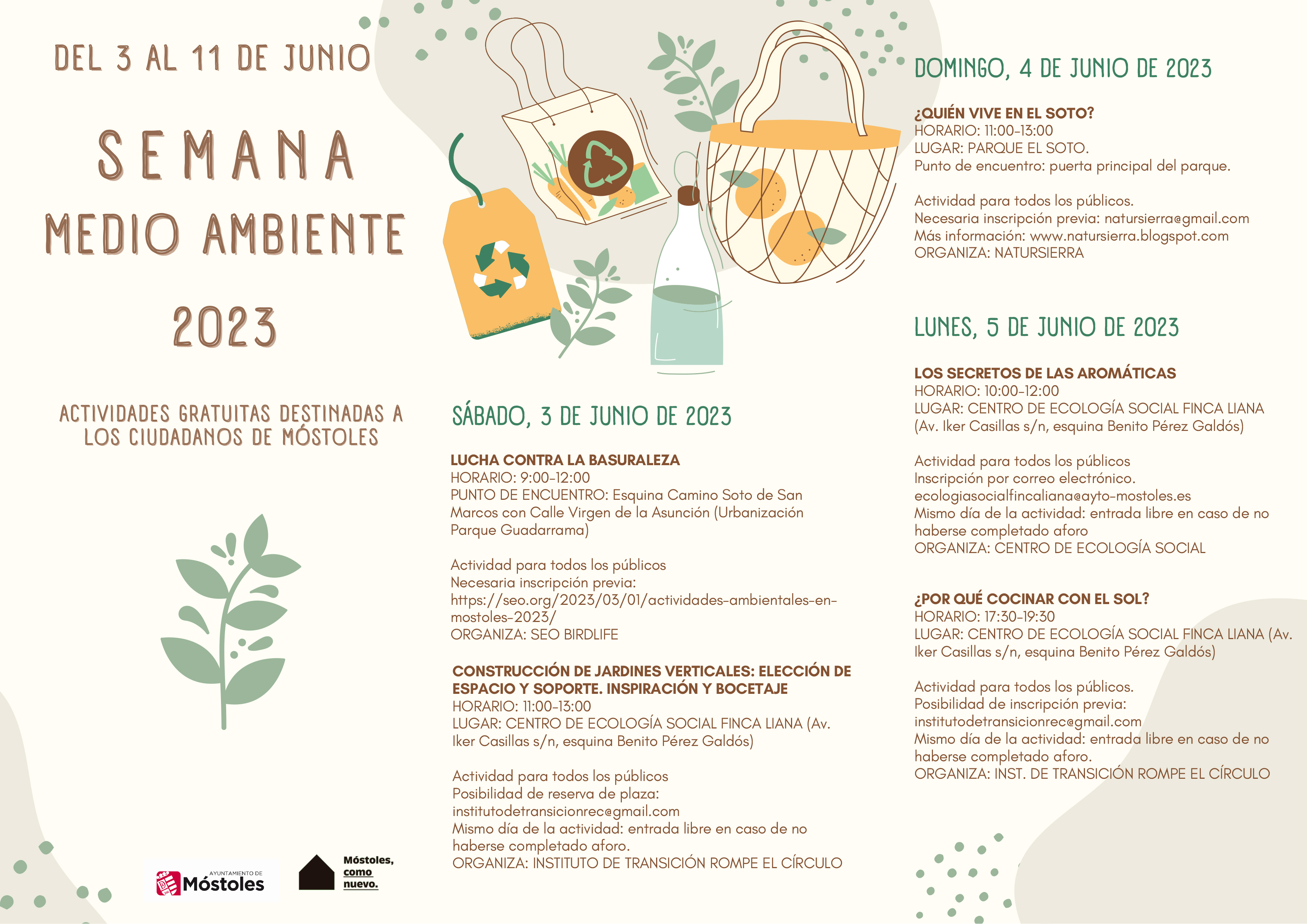 Texto Alternativo: Móstoles celebra del 3 al 11 de junio una nueva edición de la Semana del Medio Ambiente