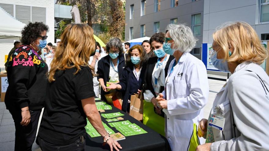 Texto Alternativo: El Hospital Gregorio Marañón celebra el Día Mundial del Medioambiente bajo el lema “Sin contaminación por plásticos”