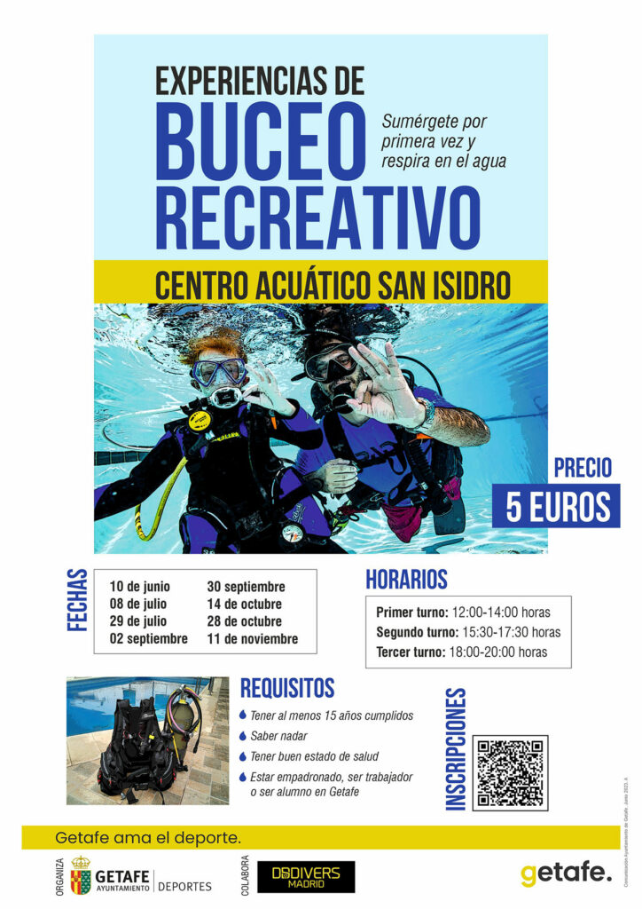 Texto Alternativo: El Centro Acuático San Isidro ofrece las primeras experiencias de buceo recreativo