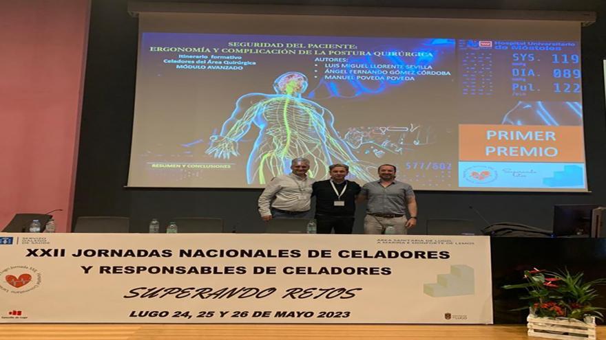 Texto Alternativo: El Hospital de Móstoles recibe el primer premio en las Jornadas de Celadores por su proyecto sobre seguridad del paciente