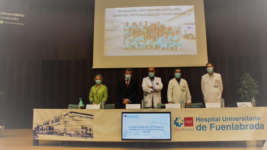 Texto Alternativo: El Hospital Universitario de Fuenlabrada dedica una jornada a los alumnos de Medicina de la Universidad Rey Juan Carlos