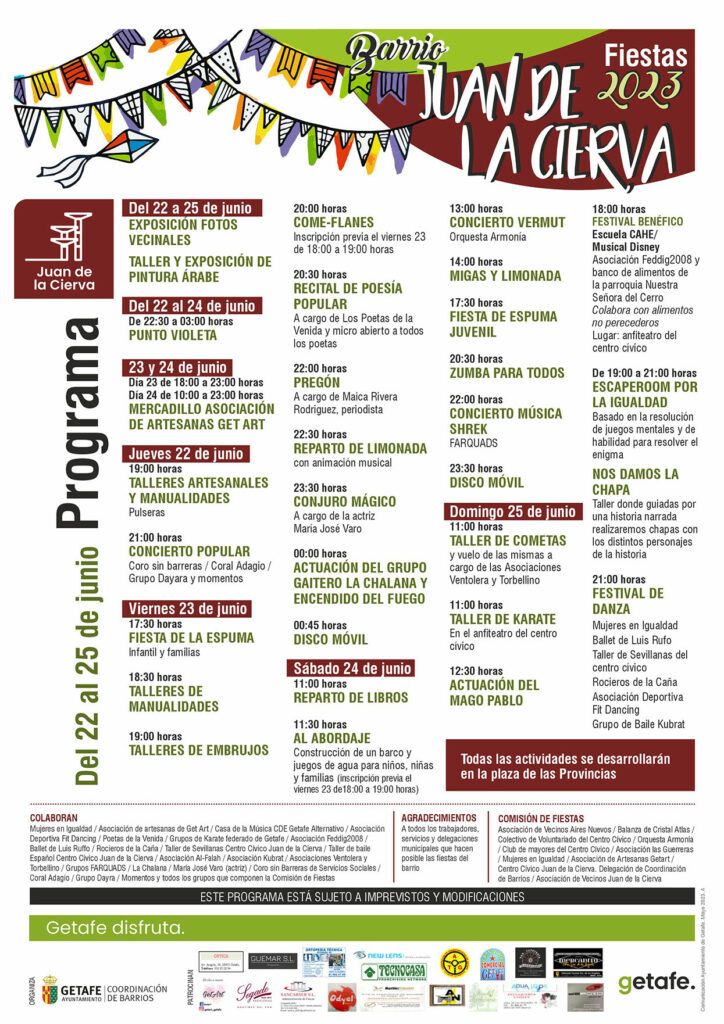 Texto Alternativo: El barrio de Juan de la Cierva celebra sus fiestas
