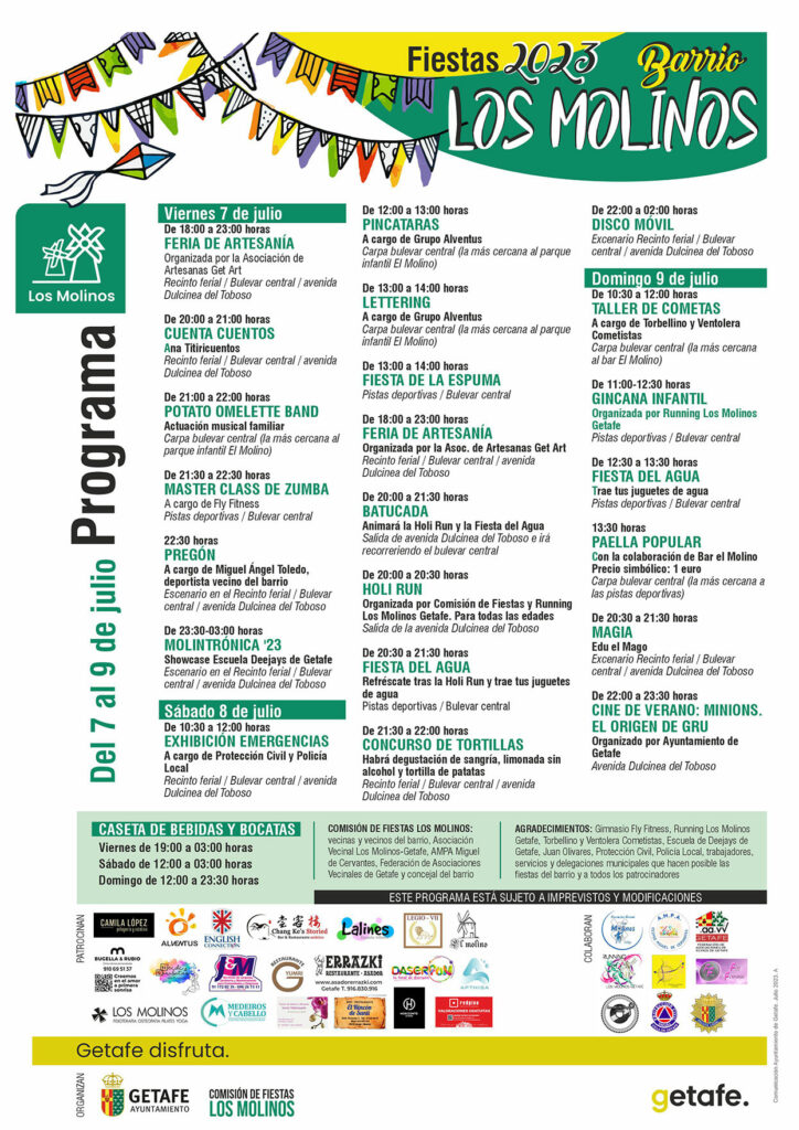 Texto Alternativo: Llegan las Fiestas del barrio de Los Molinos
