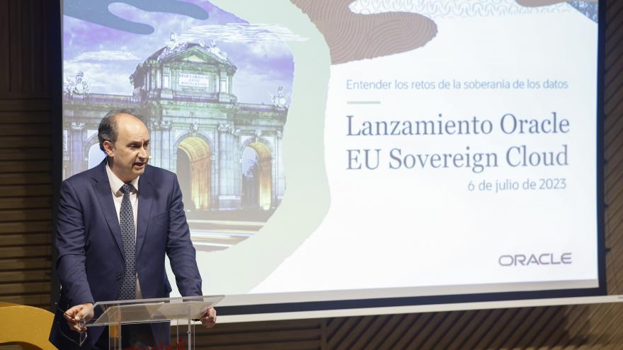 Texto Alternativo: La Comunidad de Madrid compartirá con Frankfurt la sede europea de la nueva infraestructura cloud de la multinacional Oracle