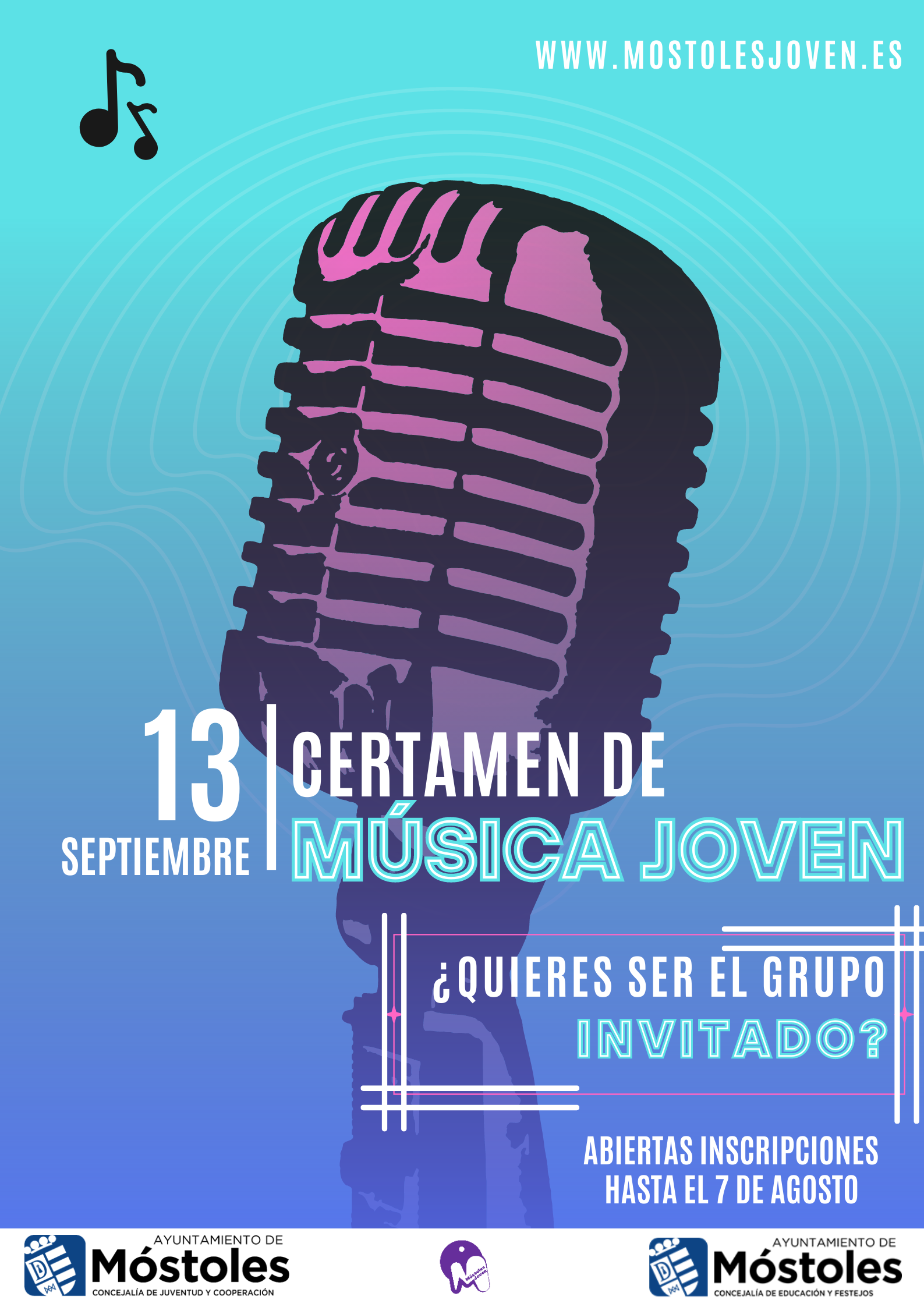 Texto Alternativo: Móstoles busca jóvenes con talento musical para actuar en las Fiestas Patronales