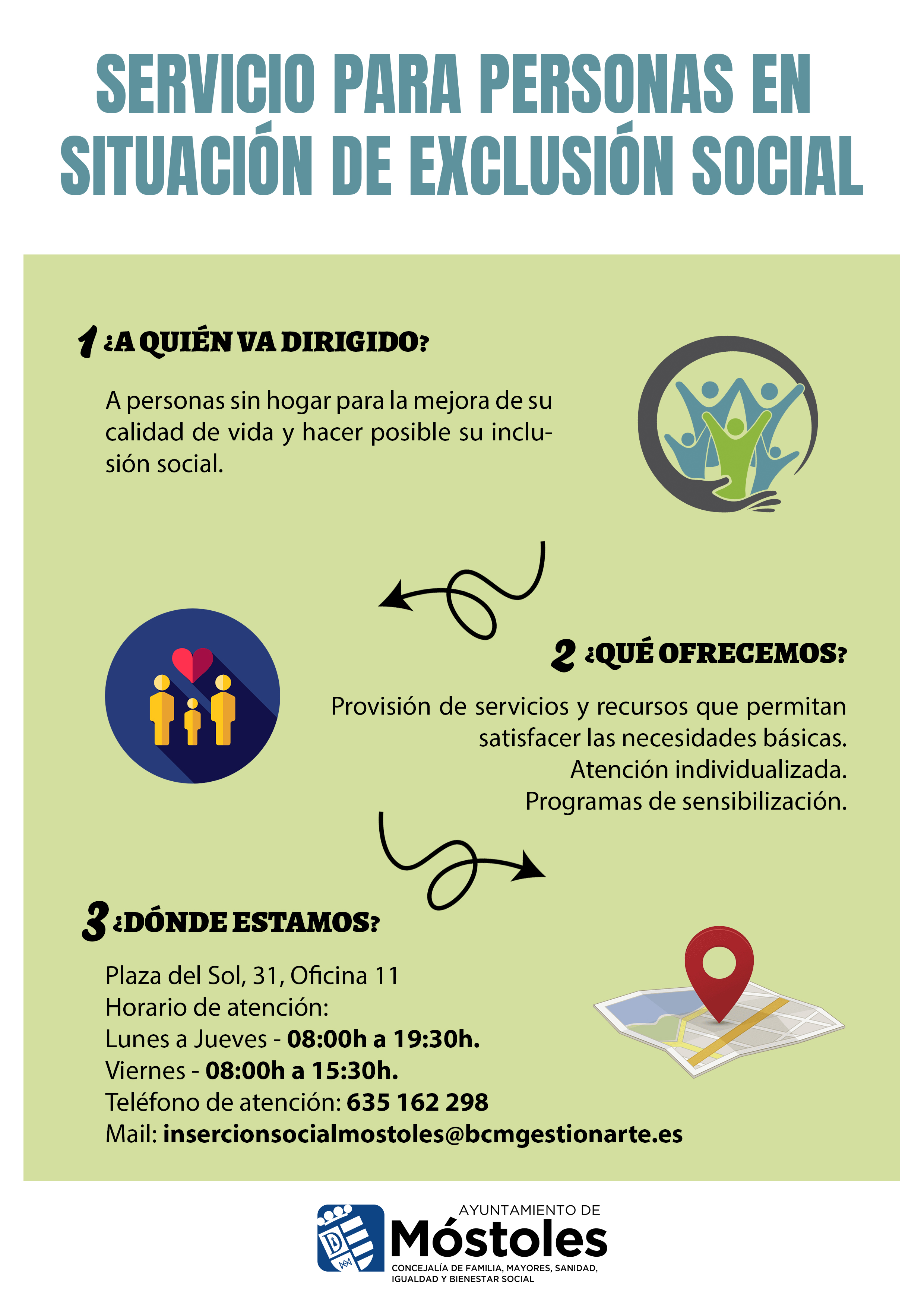 Texto Alternativo: Móstoles pone en marcha un nuevo Programa de Inserción Social para personas sin hogar