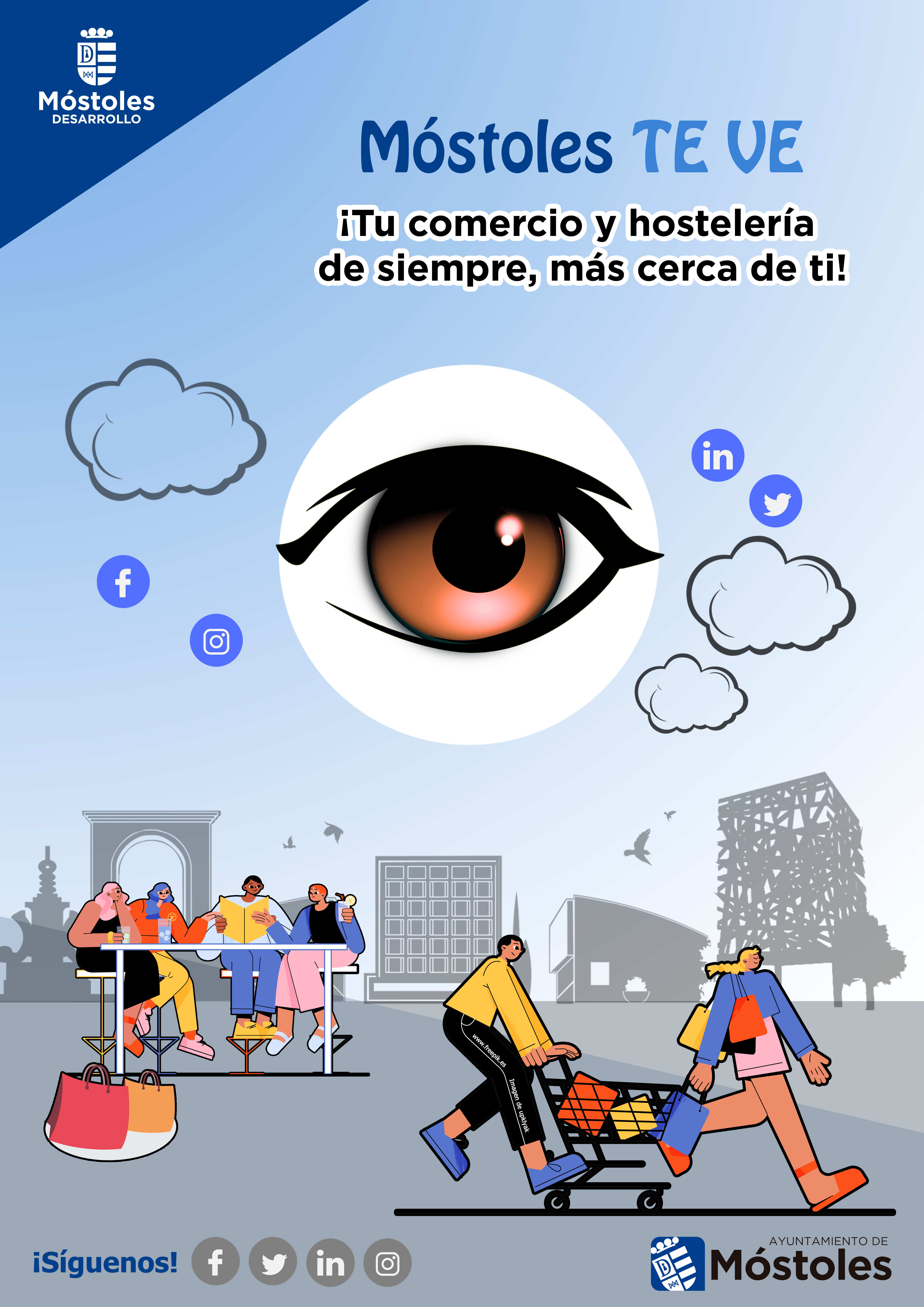 Texto Alternativo: La campaña ‘Móstoles TE VE’ promocionará el comercio y la hostelería