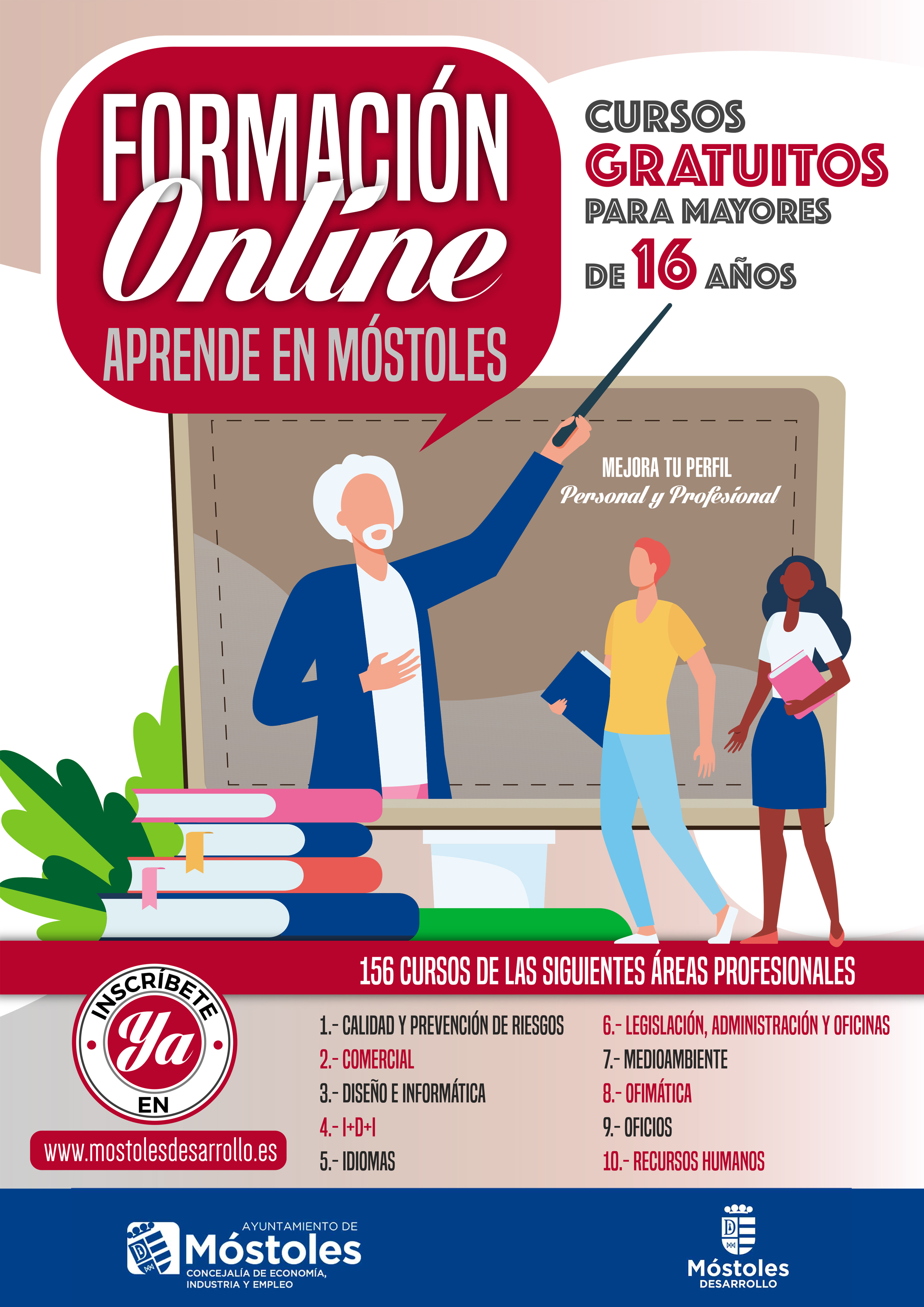 Texto Alternativo: Un total de 2.277 mostoleños han recibido formación en la plataforma online municipal Aprende en Móstoles en 2023