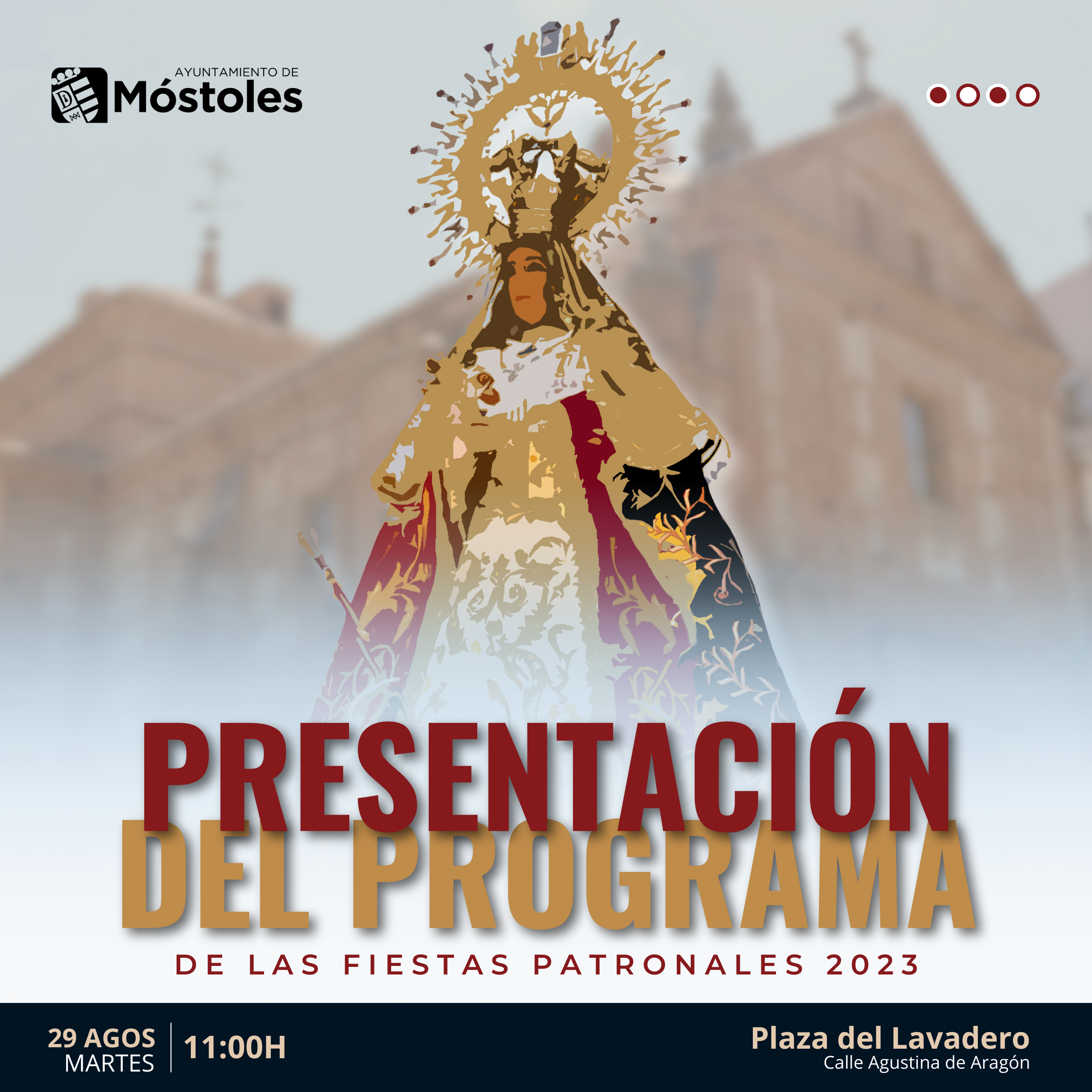 Texto Alternativo: Presentación de las Fiestas Patronales de Móstoles 2023