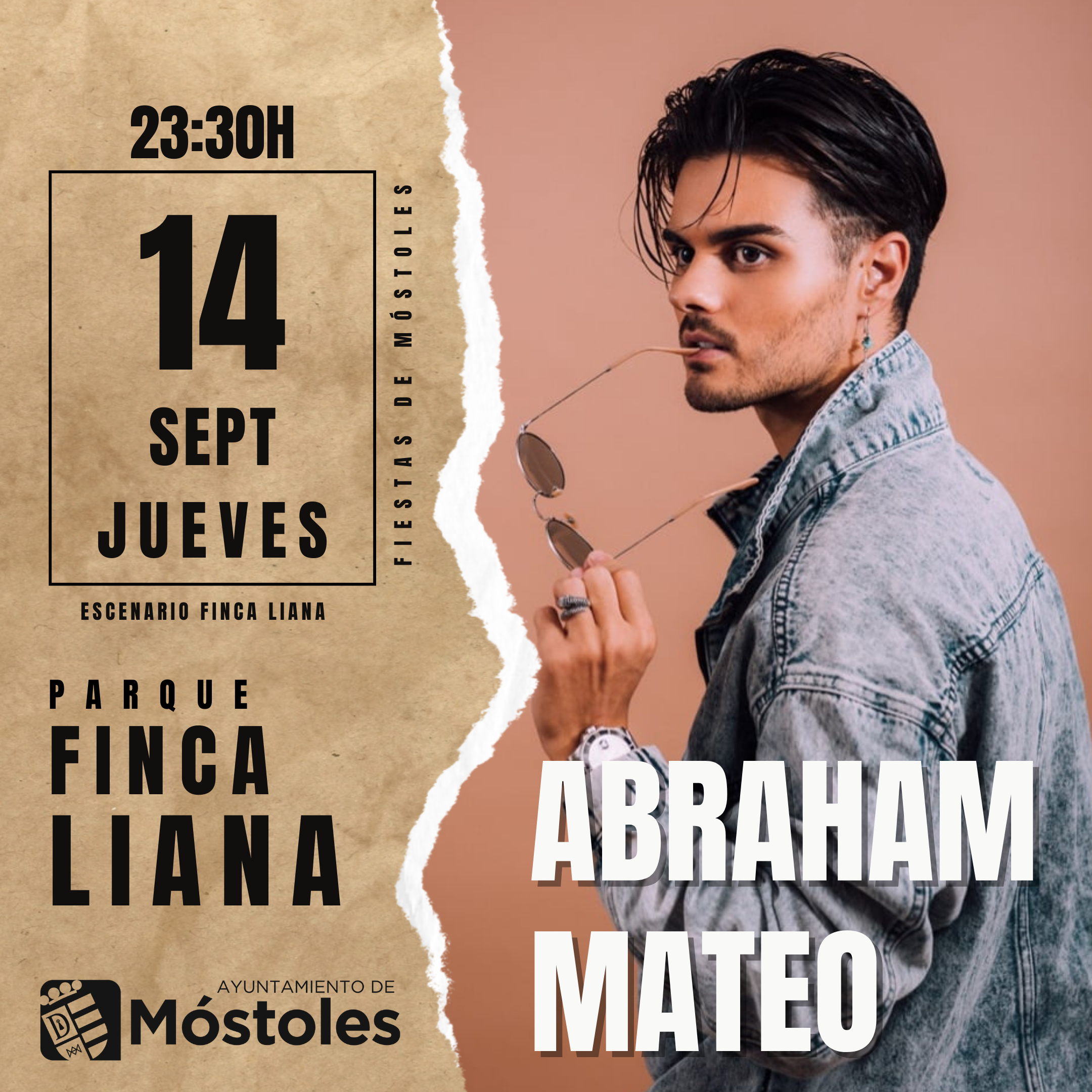 Texto Alternativo: Abraham Mateo completa el cartel de conciertos de las Fiestas Patronales 2023