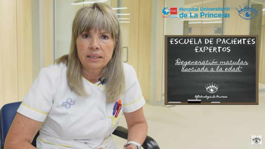 Texto Alternativo: El Servicio de Oftalmología del Hospital de La Princesa pone en marcha una Escuela de Pacientes Expertos para personas con DMAE