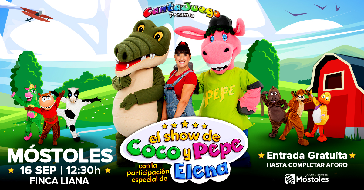 Texto Alternativo: Un espectáculo de Cantajuego, DJ infantil y pasacalles, entre las actividades para los más pequeños en las Fiestas Patronales de Móstoles