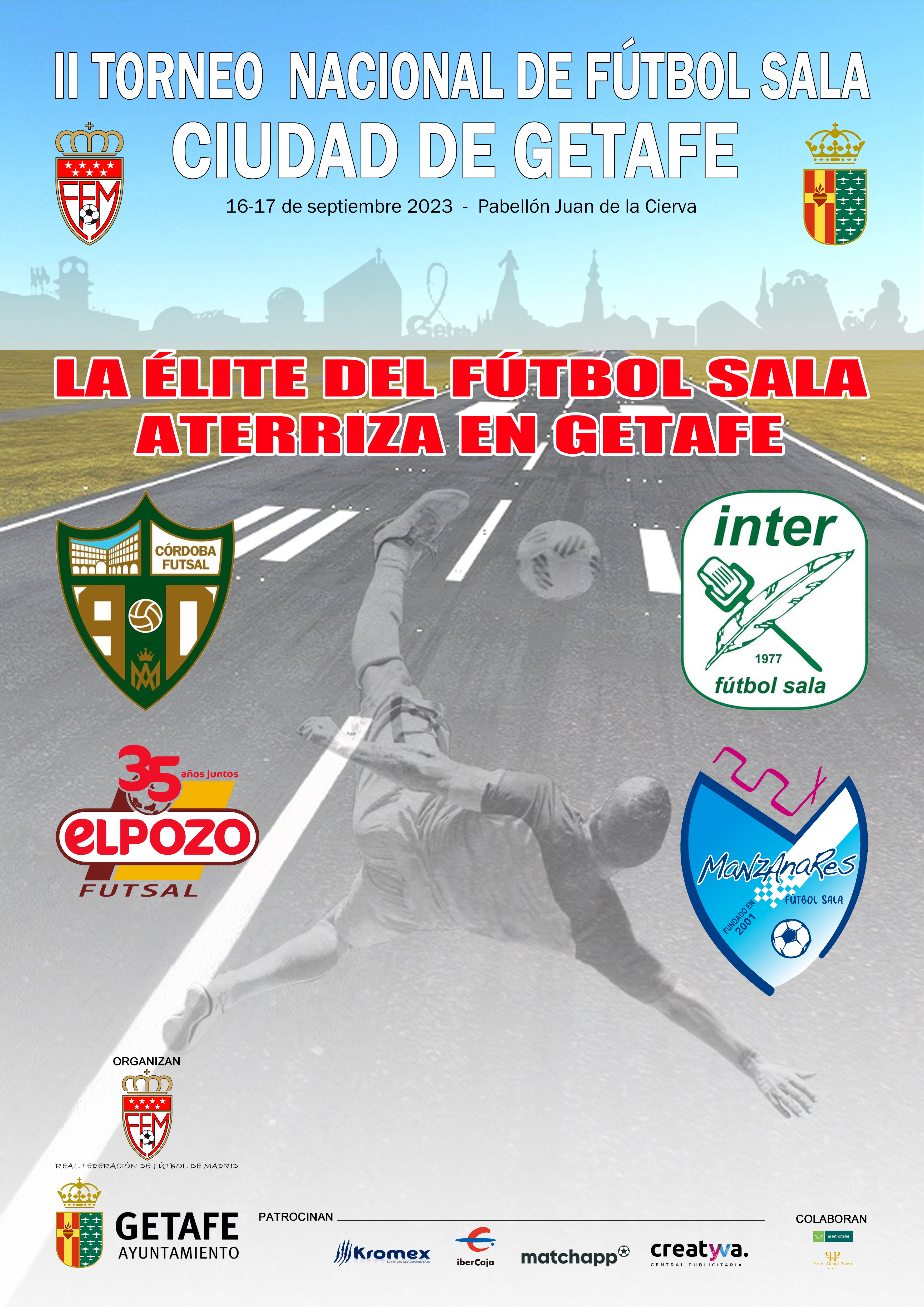 Texto Alternativo: Getafe acoge el mejor torneo nacional de fútbol sala el 16 y 17 de septiembre