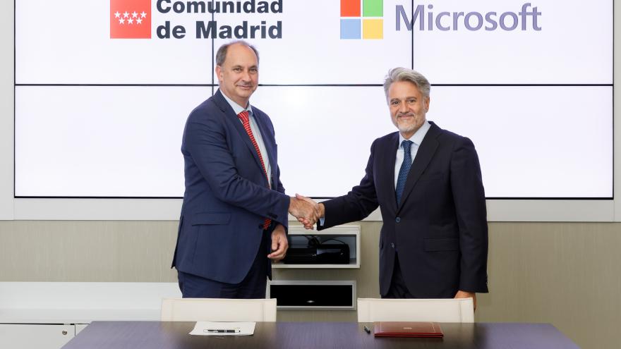 Texto Alternativo: La Comunidad de Madrid se convierte en usuario preferente de la nueva Región Cloud de Microsoft en España