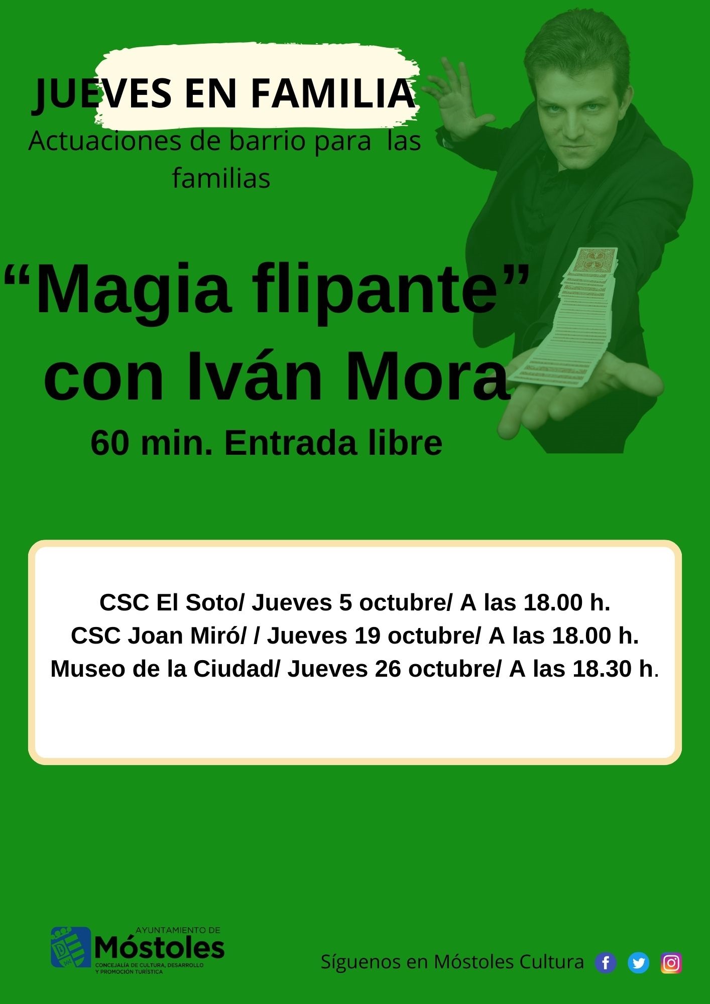 Texto Alternativo: Comienza Jueves en Familia, un programa de actuaciones gratuitas de pequeño formato para todos los públicos