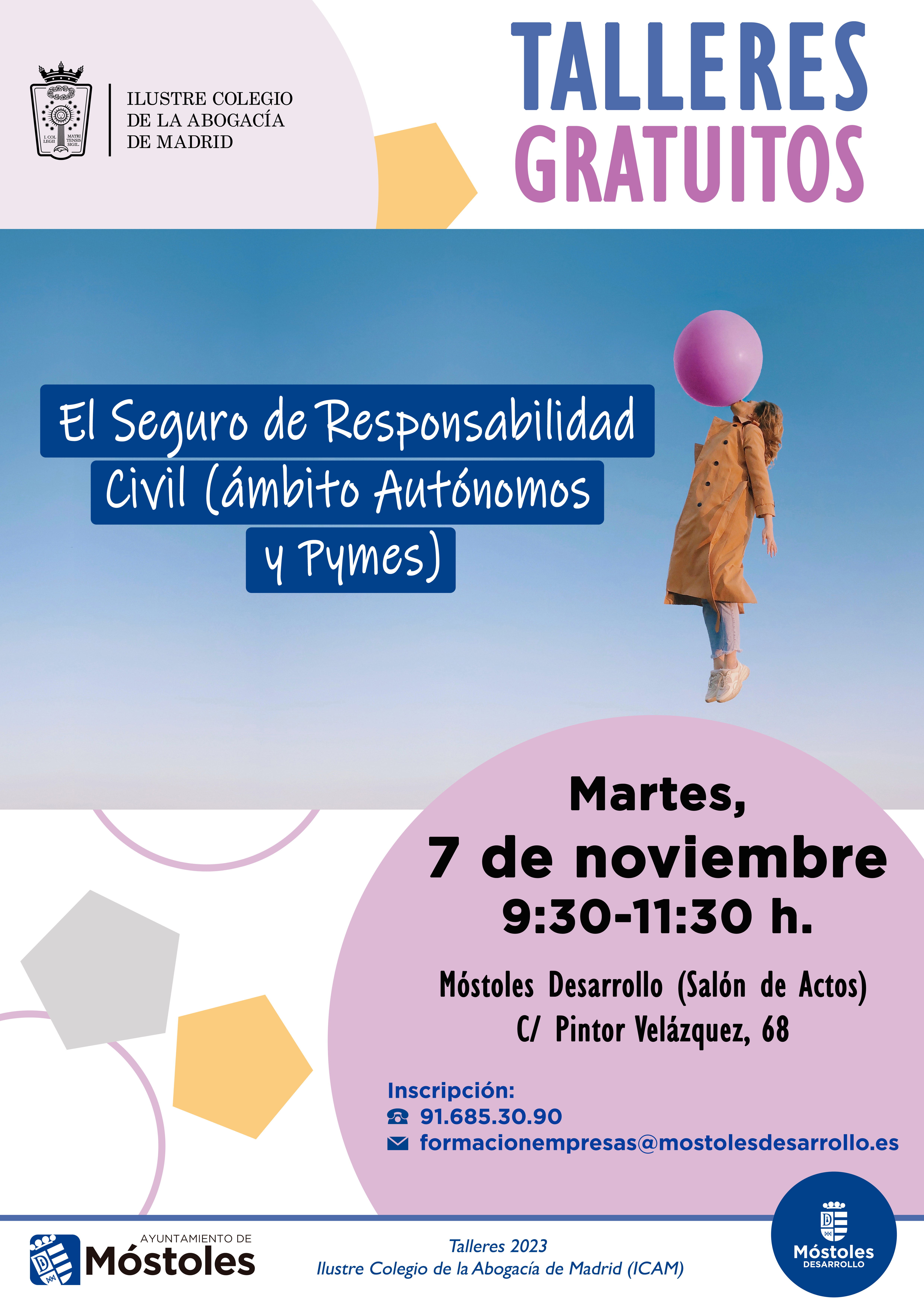 Texto Alternativo: El Ilustre Colegio de la Abogacía de Madrid impartirá dos talleres dirigidos a empresas y personas emprendedoras en Móstoles Desarrollo