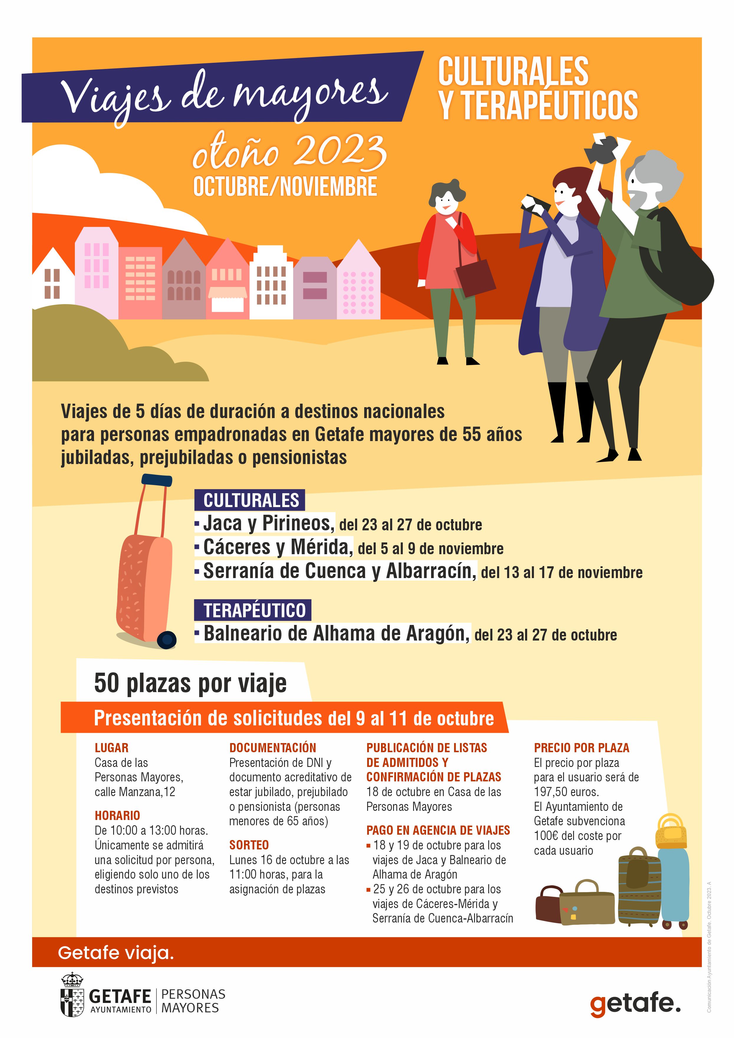 Texto Alternativo: Nuevos viajes culturales y terapéuticos para mayores en octubre y noviembre