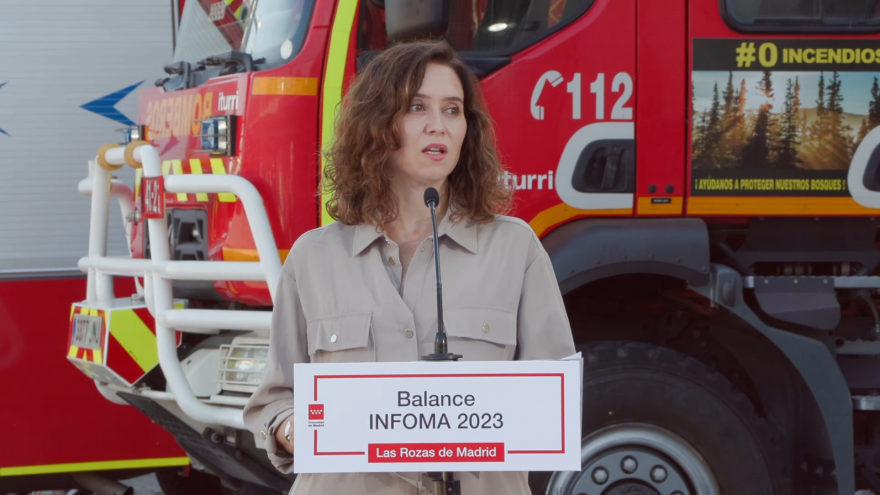 Texto Alternativo: Díaz Ayuso hace balance de una campaña “histórica” del Plan INFOMA 2023 con un reducción del 60% de incendios forestales