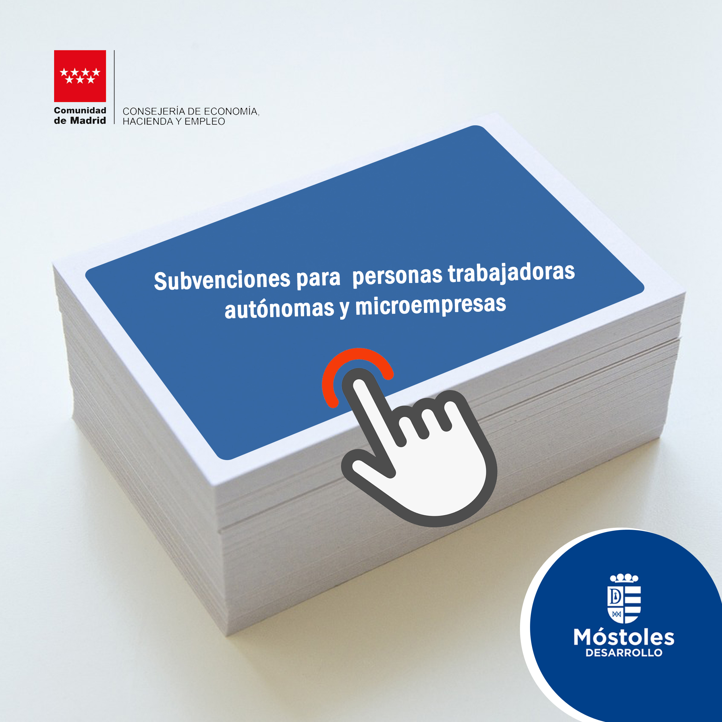 Texto Alternativo: Los autónomos y microempresas de Móstoles ya pueden solicitar las ayudas para el mantenimiento del empleo
